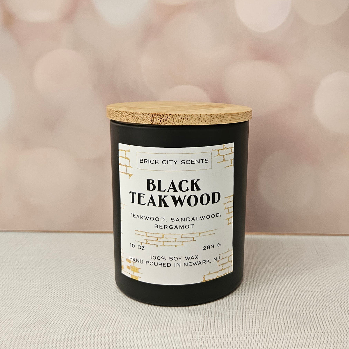 Black Teakwood Candle