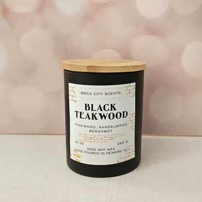 Black Teakwood Candle