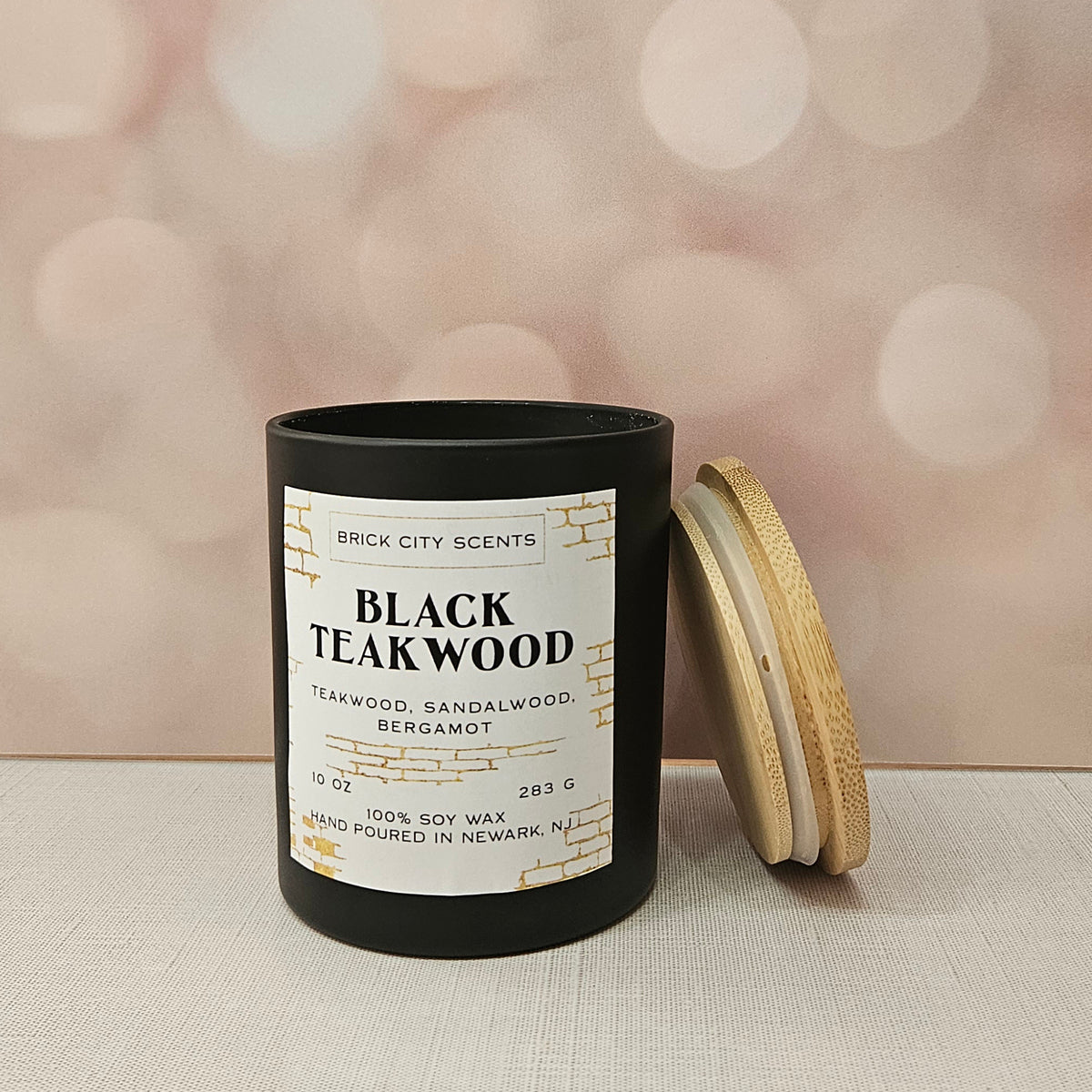 Black Teakwood Candle